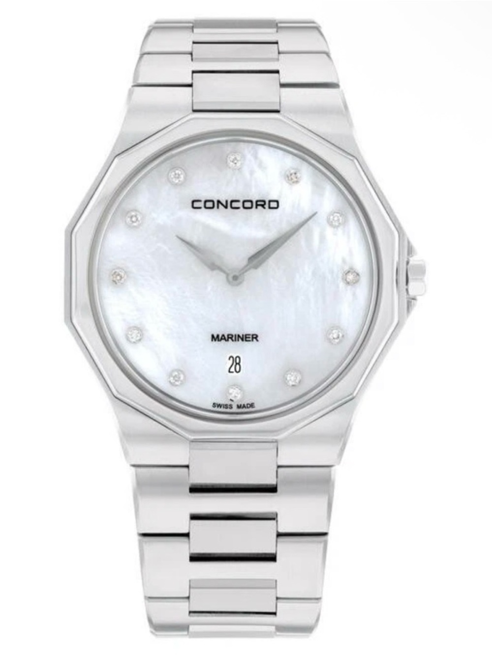 Concord Mariner Diamond MOP Dial 40mm Swiss Luxury Watch Full Set Ref. 0320512 - Picture 6 of 7